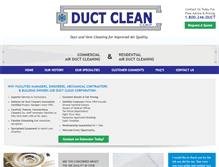 Tablet Screenshot of ctductcleaning.com